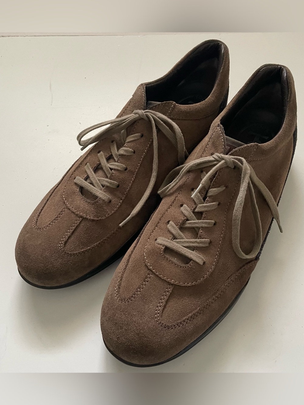 Tod’s T Project Brown Suede Sneakers Men’s 11.5 Made In Italy Luxury Shoes